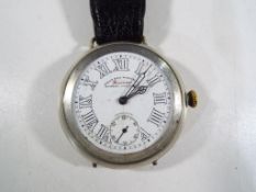 A silver Fob Watch, originally the possession of Pte C Finch 8591 (see lot 234),