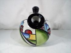 Lorna Bailey - a good quality ceramic Lorna Bailey teapot with balloon handles entitled The Deco