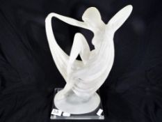 A decorative figurine depicting an Art Deco style lady approx 34.