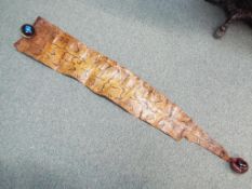 A good quality snake skin measuring approx 147cm (l)