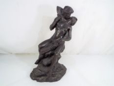 A good quality sculpture depicting male and female nudes,