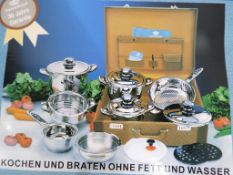Kaiserkoch, Solingen - an unused 16-piece cookware set comprising covered saucepan 1.