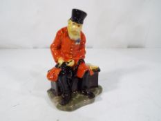 Royal Doulton - a rare miniature Royal Doulton figurine entitled The Chelsea Pensioner,