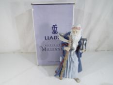 Lladro - A good quality boxed Lladro figurine entitled 'Father Time' 6696, stamped to the base,