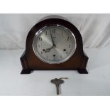 A Smiths Westminster chime mantel clock,