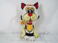 Lorna Bailey - a Lorna Bailey fireside cat entitled Billy, one of one. approximate height 21 cm.