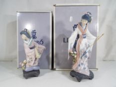 Lladro - Two boxed Lladro figurines comprising 1447 'Michico' and 1451 'Teruko',