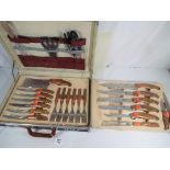 An unused good quality cased 24-piece Chef's set of Kitchen Knives and similar by Erika of Germany