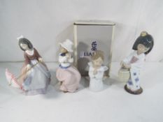 Lladro - Three figurines by Lladro comprising 5210 'Jolie', 4538 'Angel Praying' (boxed),