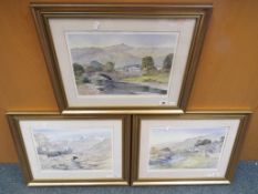 Three limited edition prints from works by Neil Graham depicting scenes from the Lake District all