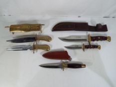 Lot to include a Cudeman two knife set in sheath,