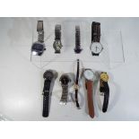 Nine wristwatches to include Sekonda, Sicura, Sapna,