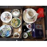 A good mixed lot to include a large quantity of collector plates, ceramic wash set,