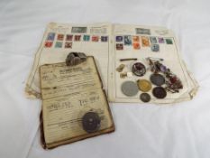 A good mixed lot to include a silver stone set bracelet stamped 925,
