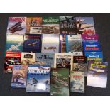 Aviation - twenty plus aviation and military related books to include US Naval fighters,