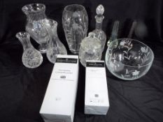 A quantity of glassware to include Stuart Crystal, Edinburgh Crystal,