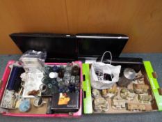 A good mixed lot to include a quantity of apothecary items, plated ware,
