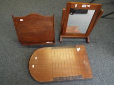 A good lot to include a Wisden wooden shove half penny board and a wooden framed dressing table