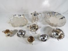 A good mixed lot of good quality plated ware to include a Mappin & Webb Mappin plate tazza,