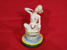 Peggy Davies - an original Peggy Davies figurine entitled Colourway depicting a female nude by