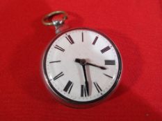 A silver cased pocket watch by J Stokes of Knutsford Est £200 - £300