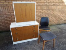 A retro / vintage chest of drawers,