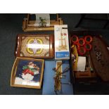 A good mixed lot comprising a quantity of craft equipment to include an embroidery frame,