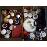 A good mixed lot to contain a quantity of mixed ceramics to included Limoges porcelain,