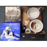 A good mixed lot to include a quantity of ceramics including a Kaiser bisque figurine,