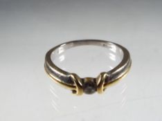 A lady's 18k white gold and yellow gold
