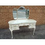 A French style white painted dressing-table,