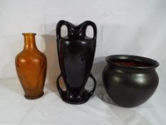A good quality Art Nouveau style vase approx 30cm (h),