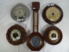 Five barometers