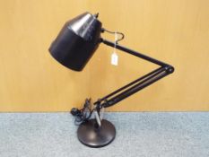 A good quality Helix poise lamp in black