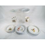 Shelley / Mabel Lucie Attwell and other - three baby's plates / dishes,