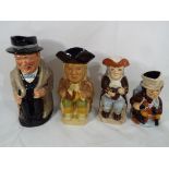 Four Toby jugs to include Royal Doulton Winston Churchill approx 22.