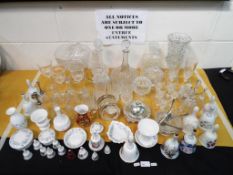 Withdrawn - A good mixed lot to include a quantity of glassware comprising glasses, bowls,