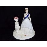 Coalport - a Coalport figurine entitled A Golden Jubilee Celebration to commemorate the Golden