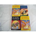 Harry Potter - four Harry Potter first edition hardback books comprising The Order of the Pheonix,