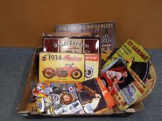 A quantity of ten advertising plaques to include Harley Davidson,