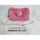 Twelve ladies designer handbags by Pia Rossini, various colours to include hot pink,