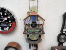 A novelty clock the 'Memories of Steam Flying Scotsman Clock' by the Bradford Group of Companies