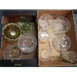 A collection of good quality glass to include trifle bowls and similar