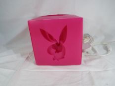 Lot to include nineteen Playboy magenta cube lights, unused retail stock,