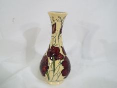 Moorcroft Pottery - a Moorcroft Pottery Chocolate Cosmos vase approx 16.