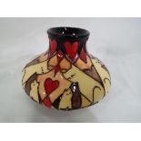 Moorcroft Pottery - a Moorcroft Pottery Purring Cat's vase approx 8cm (h) Est £100 - £150