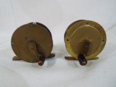 Two unmarked and unnamed brass 2.5 inch