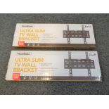 Two TV wall brackets - This lot MUST be paid for and collected, or delivery arranged,