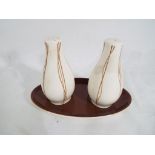 Carlton Ware - a three piece Carlton Ware cruet set - This lot MUST be paid for and collected,