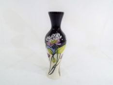Moorcroft Pottery - a Moorcroft Pottery vase decorated in the Trefoil pattern 21cm (h) Est £80 -